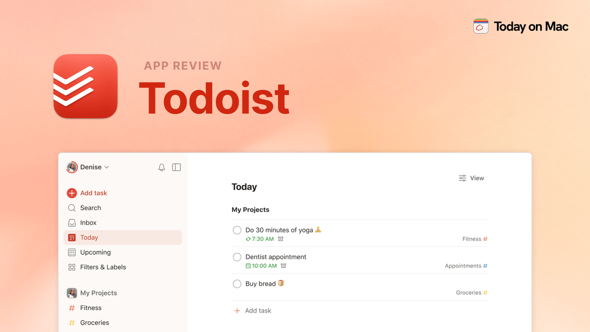 Get More Done with Todoist for Mac