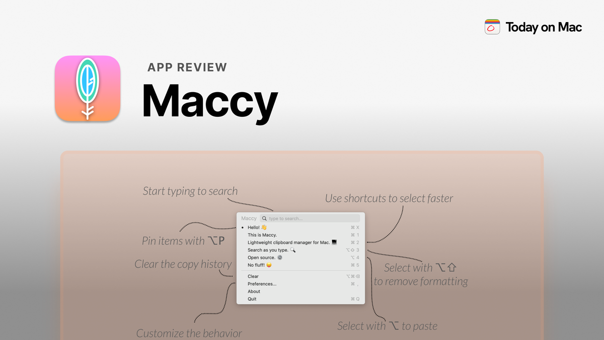 Maccy: The Clipboard Manager You’ll Actually Use