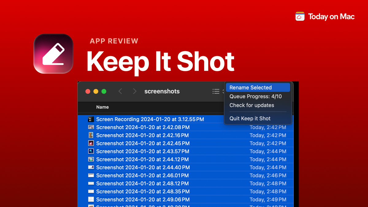 Avoid screenshot chaos with Keep It Shot