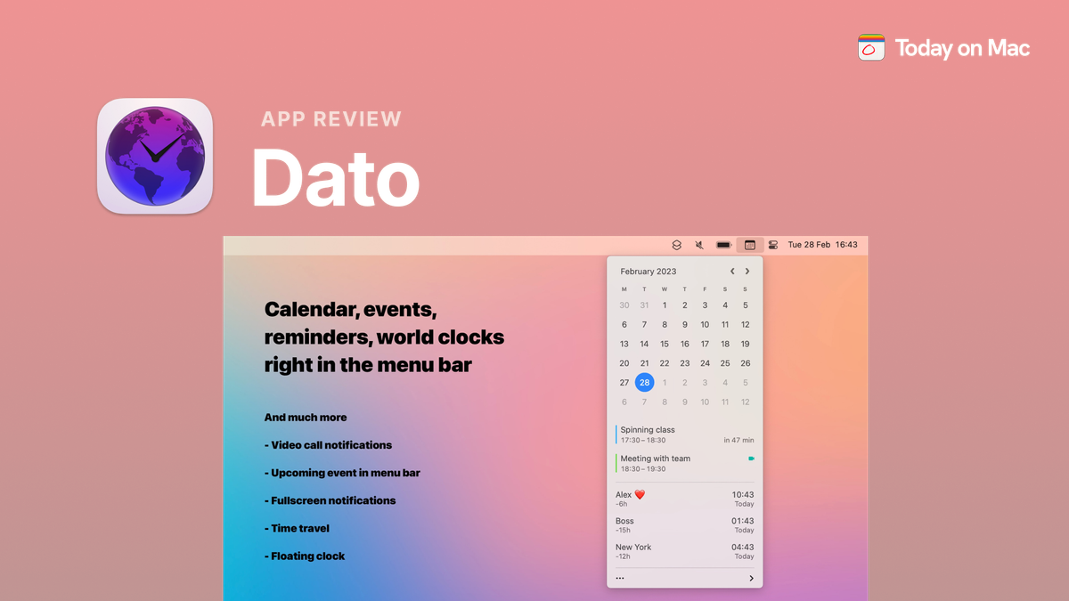 Conquer timezones and clocks with Dato