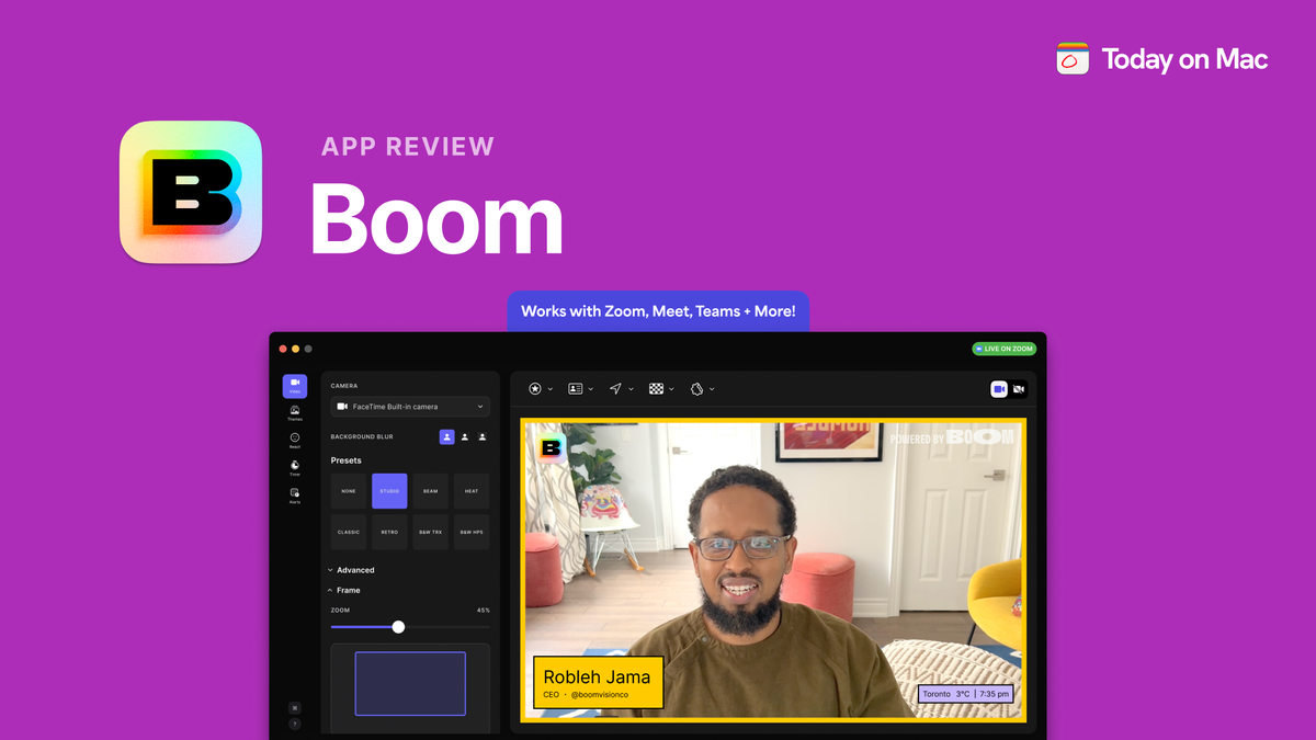 Supercharging your camera and video presentations with Boom